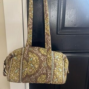 Vera Bradley Sittin In a Tree Quilted Fabric Tote Shoulder Bag